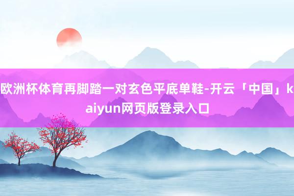 欧洲杯体育再脚踏一对玄色平底单鞋-开云「中国」kaiyun网页版登录入口